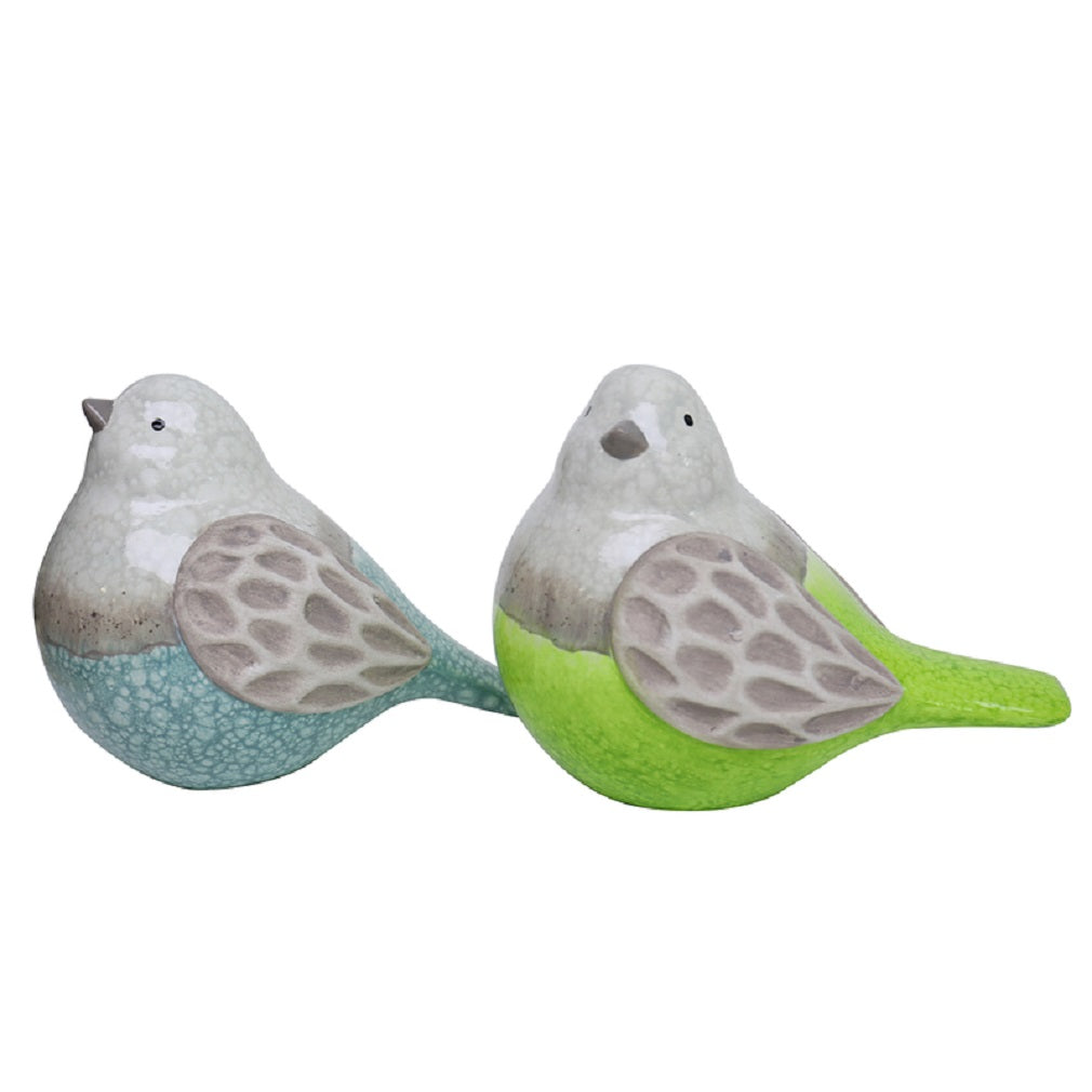 Meadowcreek ZAC84G20404 Bird Statuary, Ceramic, Multi Color