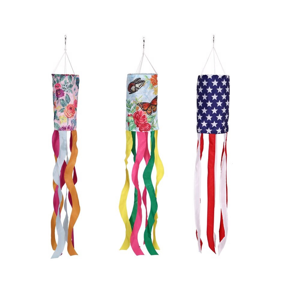 Meadowcreek ZAC40S1163 Flag Wind Spinner, Multicolored