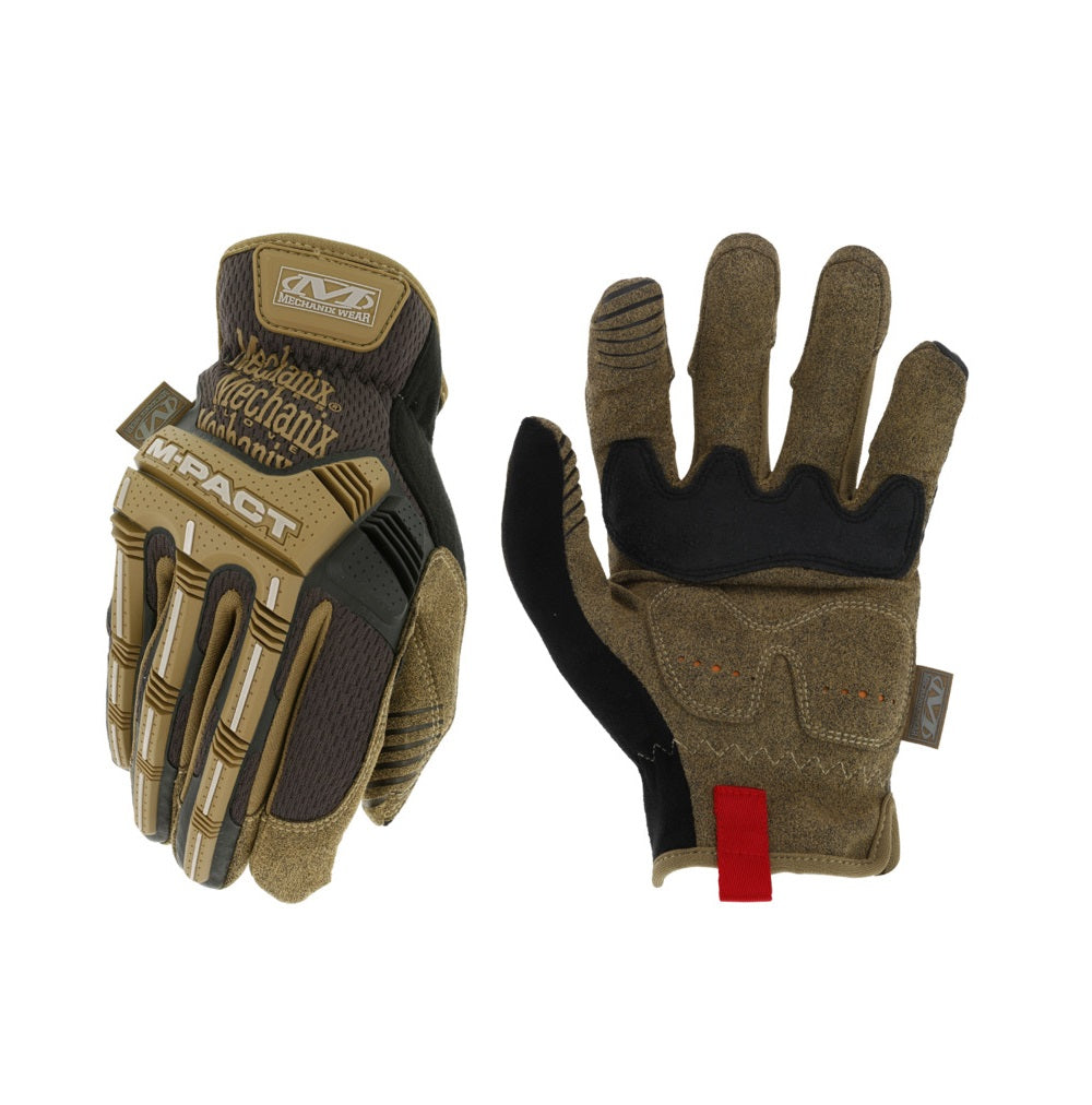 Mechanix Wear MPC-07-010 M-Pact Open Cuff Impact-Resistant Gloves, Brown, Large