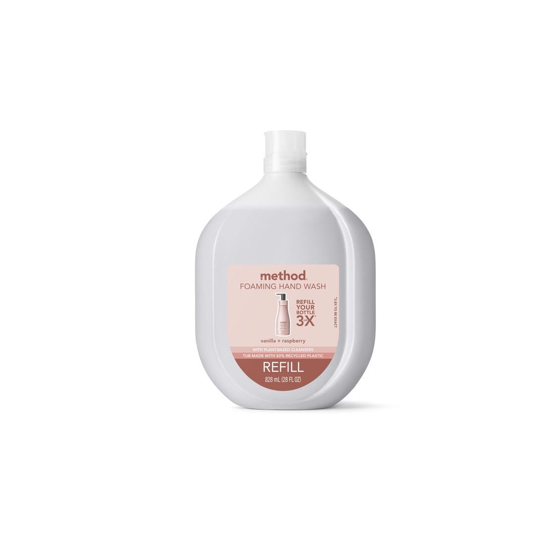Method 10759 Foam Hand Wash, Vanilla & Raspberry Scent, 28 oz