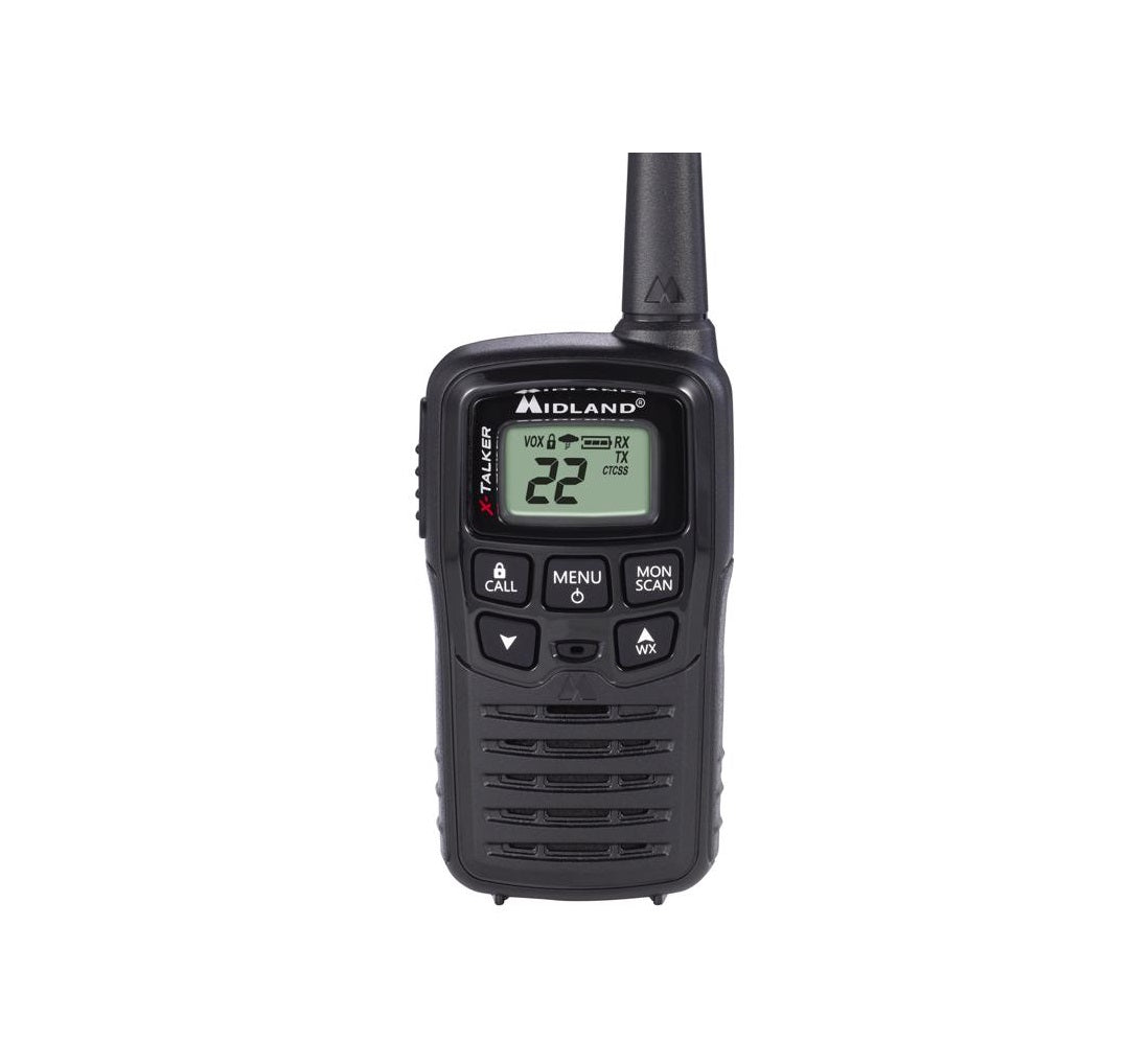 Midland T10 X-Talker Two-Way Radio, 20 Miles, Pack of 2