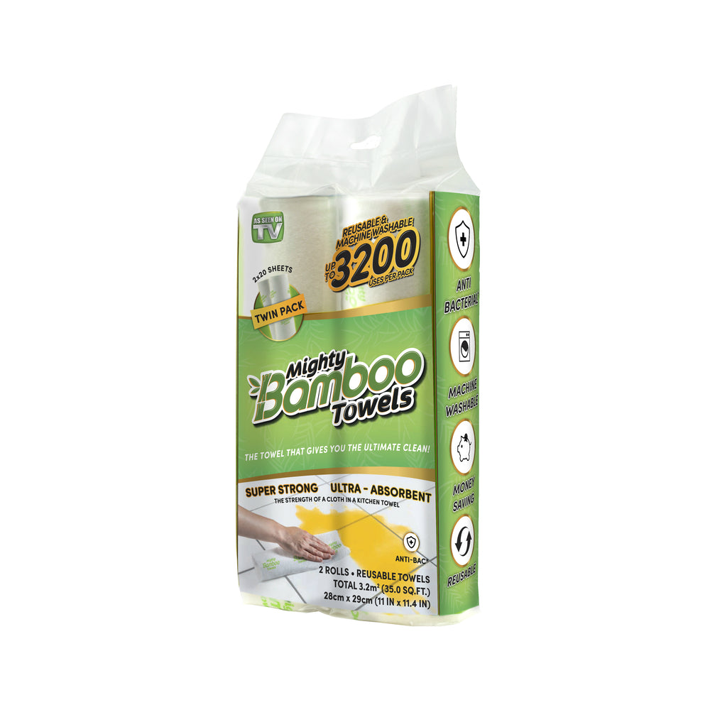 Mighty Bamboo MBT2PK12 As Seen On TV Absorbent Towel, 20 Sheet