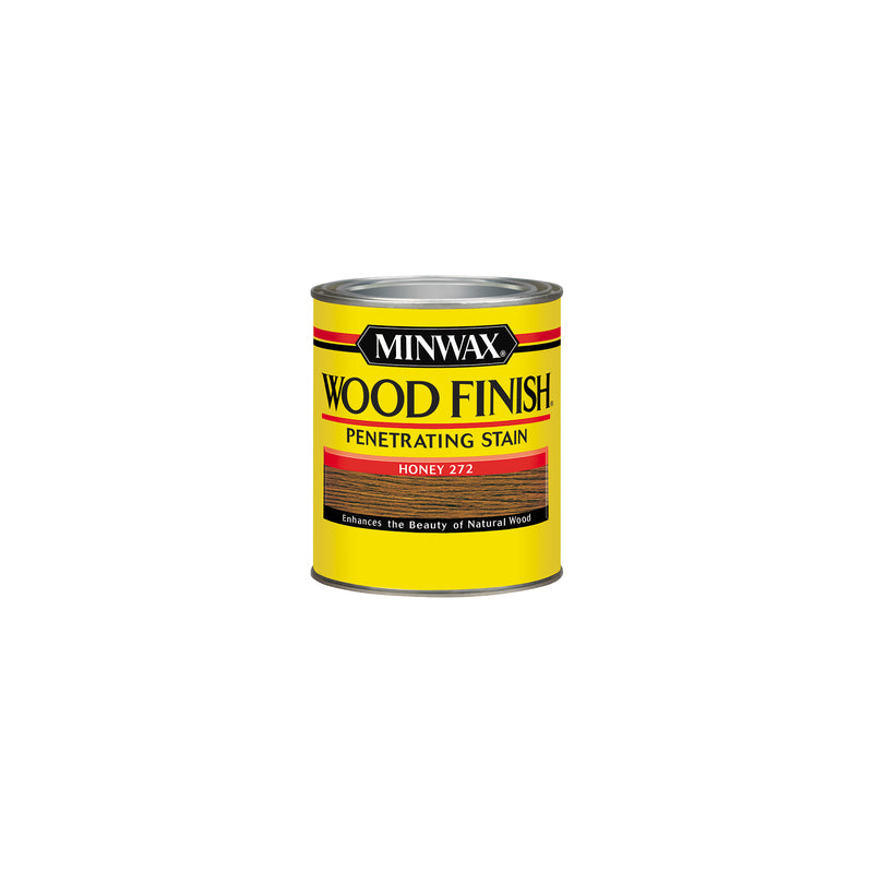 Minwax 227624444 Wood Finish Semi-Transparent Wood Stain, Honey, 0.5 pt.