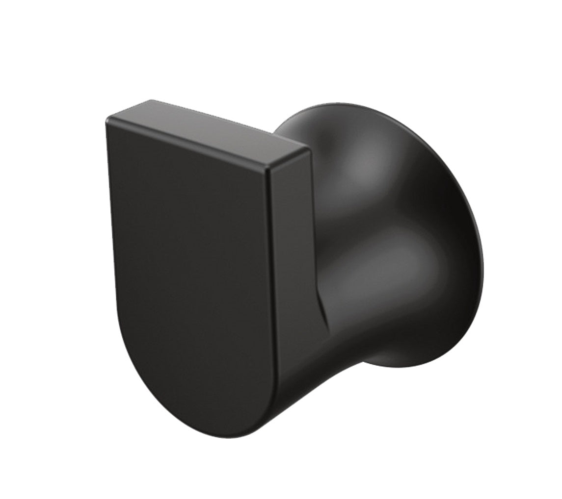 Moen BH3803BL Genta LX Robe Hook, Zinc, Matte, Wall Mounting