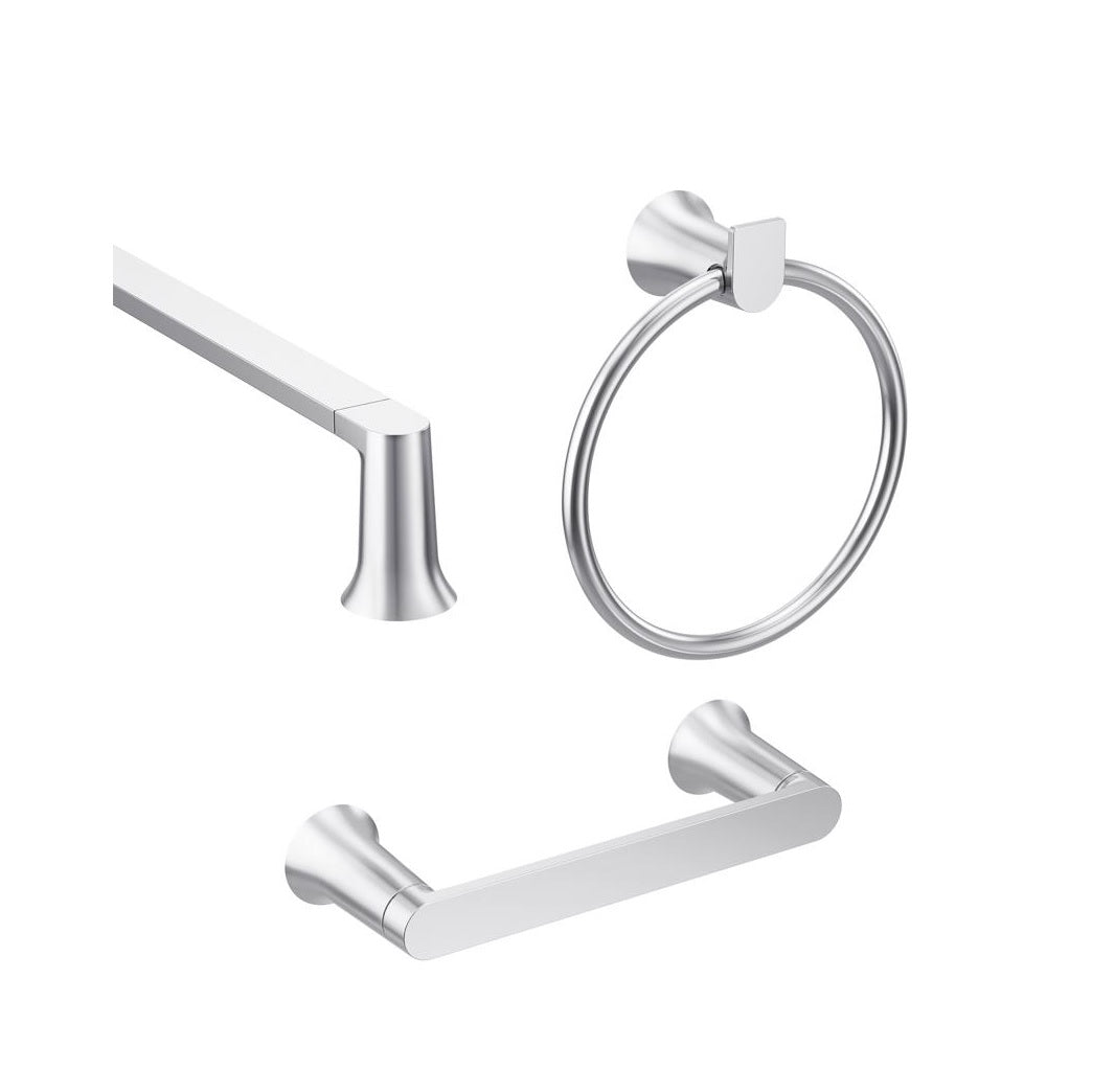 Moen BH3633CH Genta Bath Accessory Set, Chrome