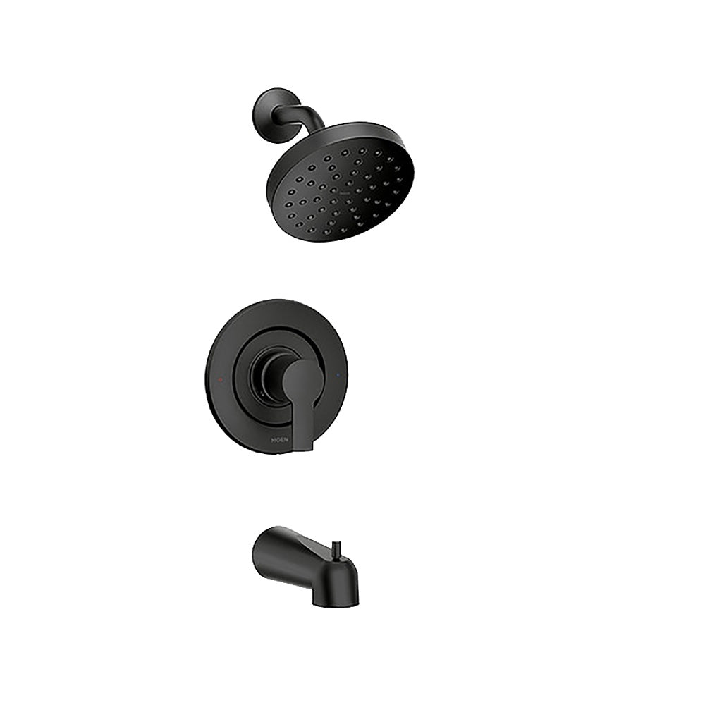 Moen 82628BL Rinza Posi-Temp Tub & Shower Faucet, Matte Black