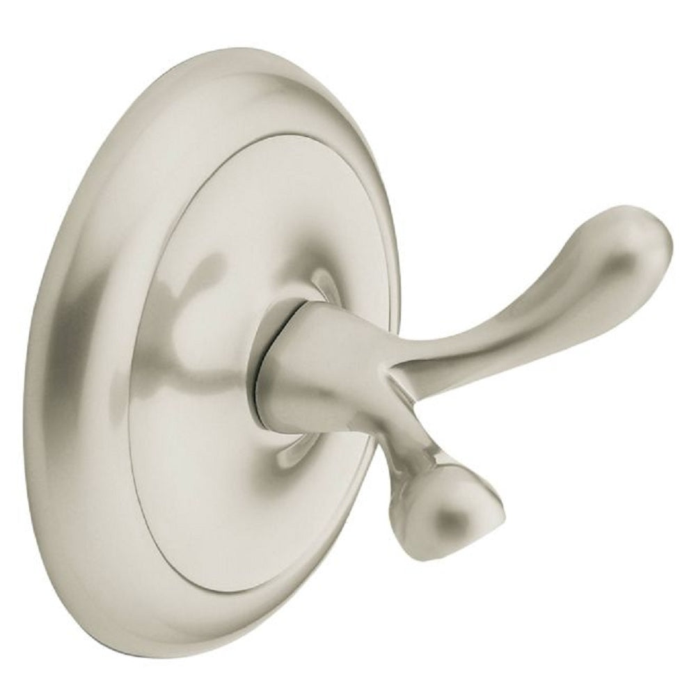 Moen BP5303SN Yorkshire Double Robe Hook Satin Nickel