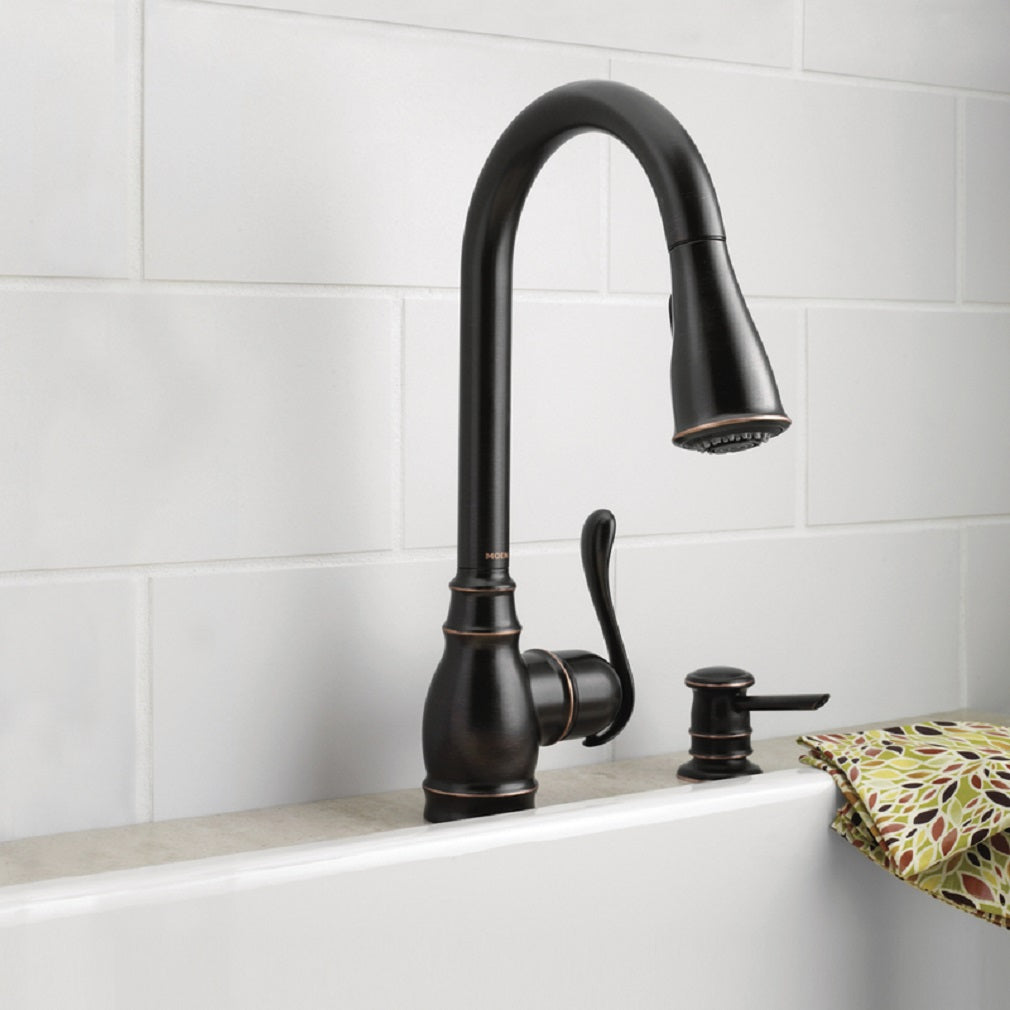 Moen CA87003BRB Anabelle Pulldown Kitchen Faucet, One Handle
