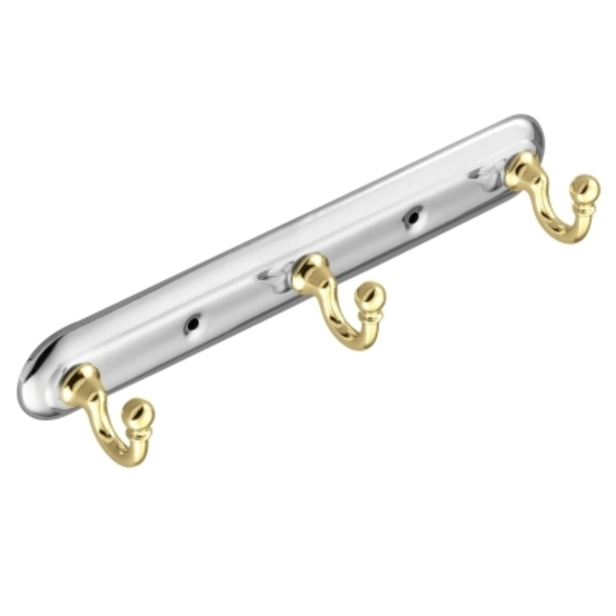 Moen 7603CB Yorkshire Triple Robe Hook, Bright Chrome By Bright Brass
