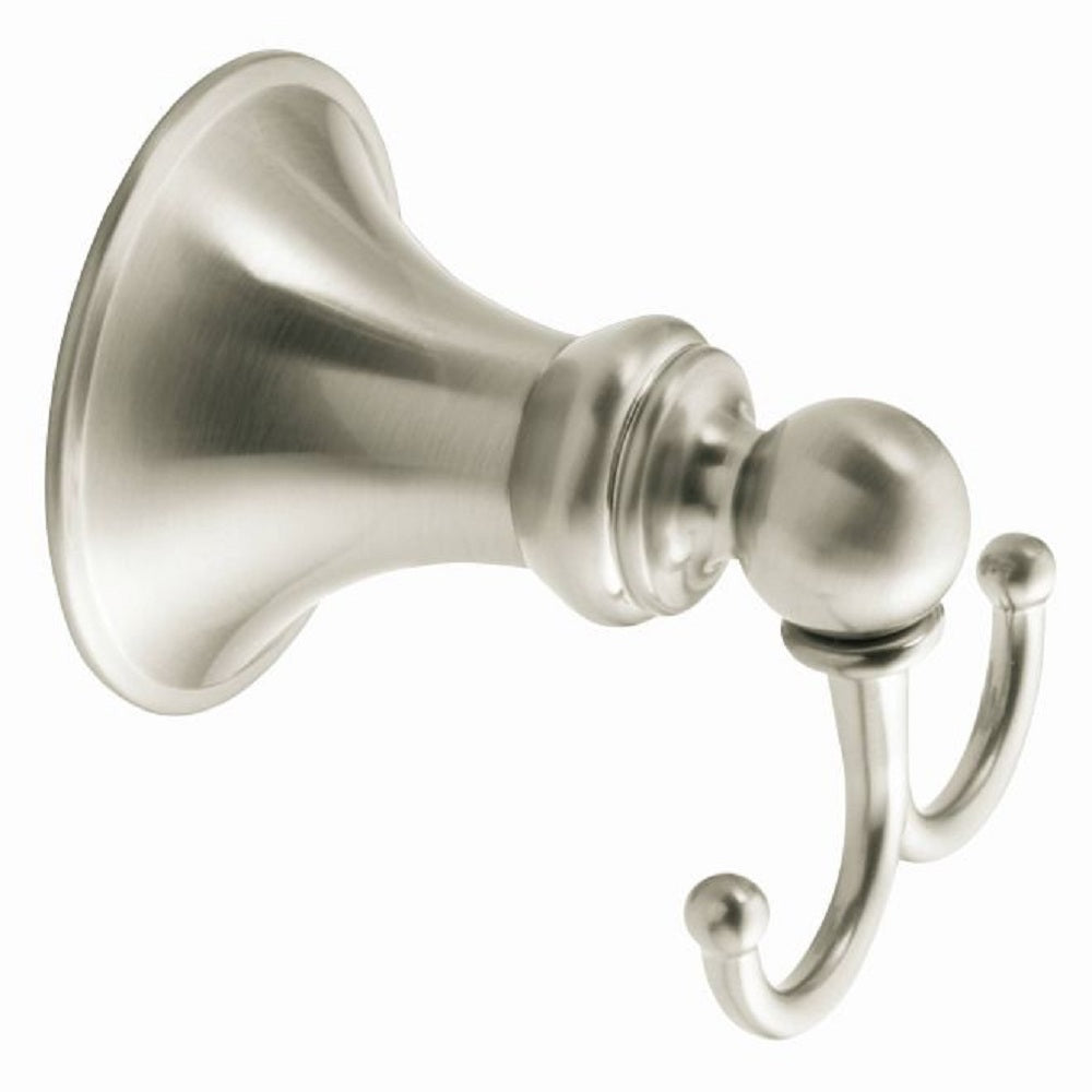 Moen DN2603BN Glenshire Double Robe Hook, Brushed Nickel