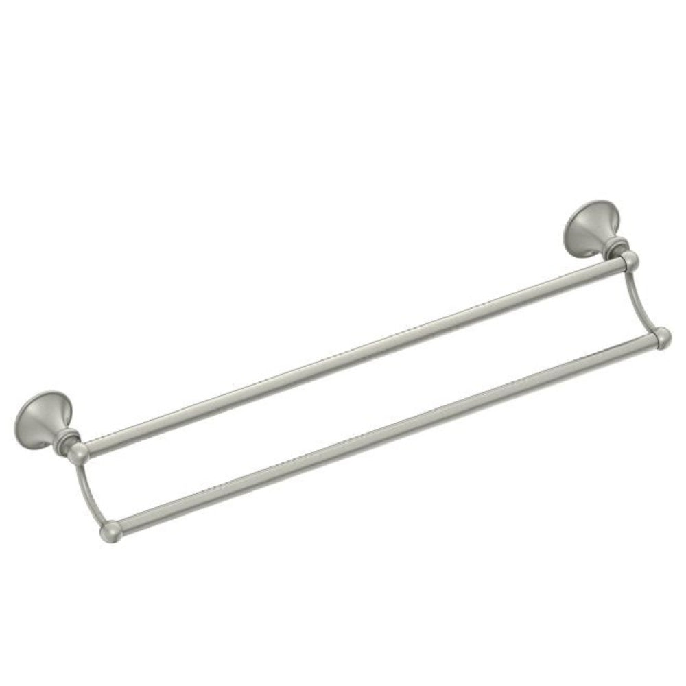 Moen DN2622BN Glenshire Double Towel Bar, Brushed Nickel, 24"