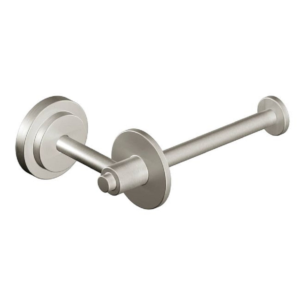 Moen DN0709BN Iso European Single Post Paper Holder, Brushed Nickel