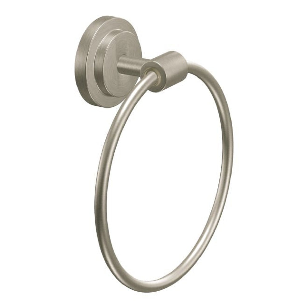 Moen DN0786BN Iso Towel Ring, Brushed Nickel