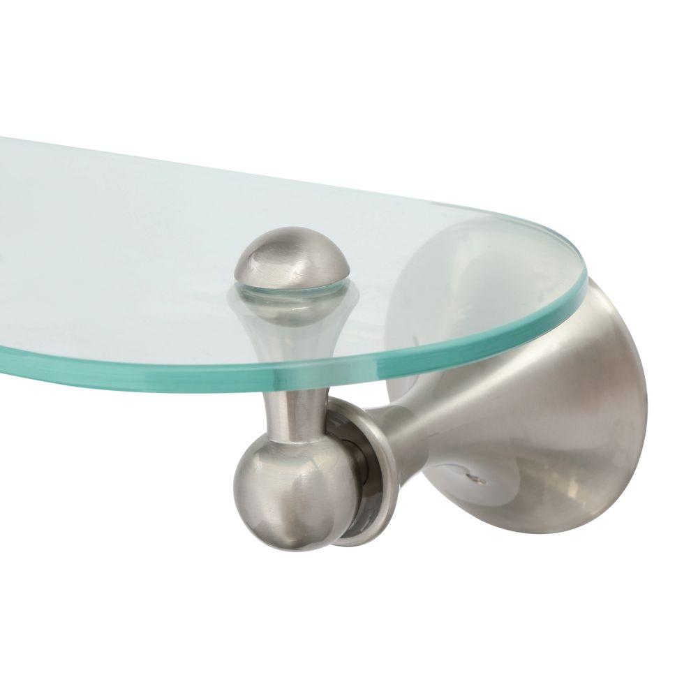 Moen DN7790BN Lounge Bathroom Vanity Shelf, 24", Brushed Nickel