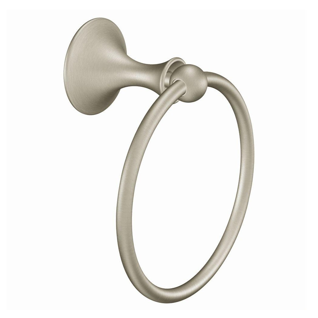 Moen DN7786BN Lounge Towel Ring, Brushed Nickel