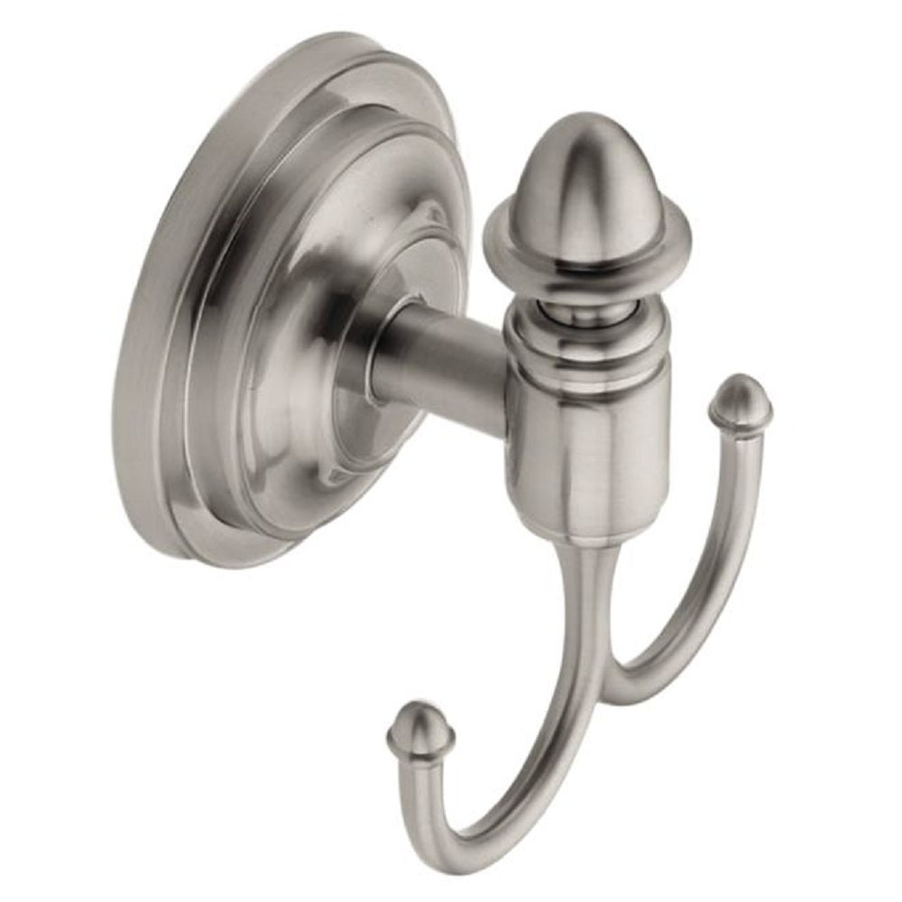 Moen DN4103BN Stockton Double Robe Hook, Brushed Nickel