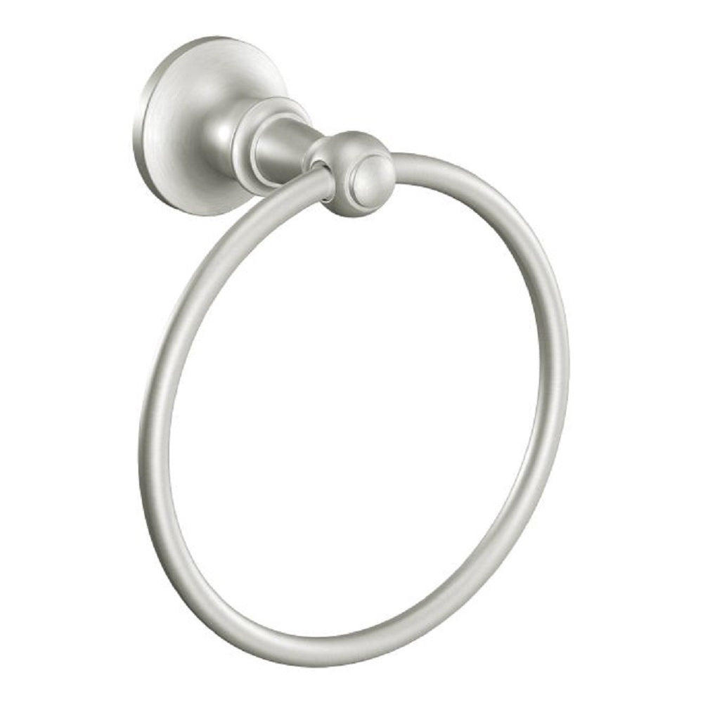Moen DN4486BN Vale Towel Ring, Brushed Nickel