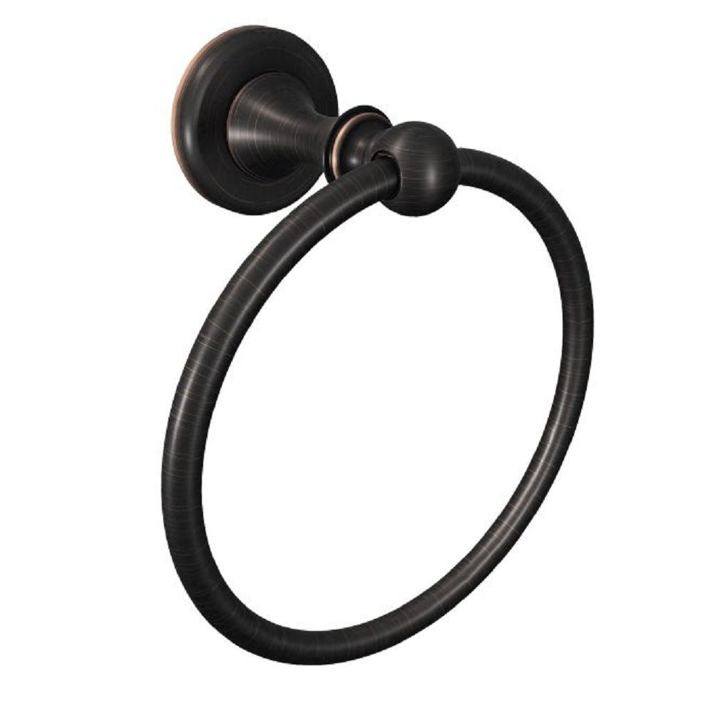 Moen DN1886BRB Whitley Towel Ring, Mediterranean Bronze