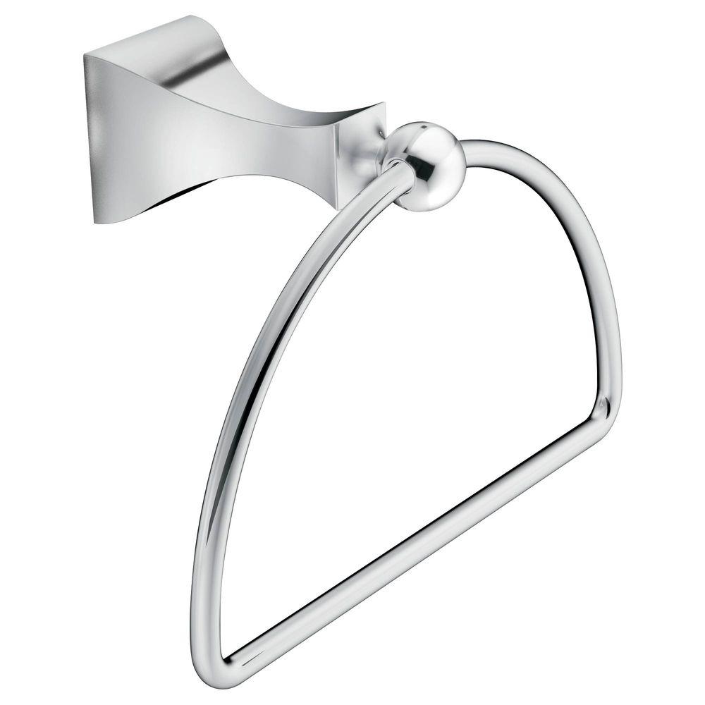Moen DN8386CH Retreat Towel Ring, Bright Chrome