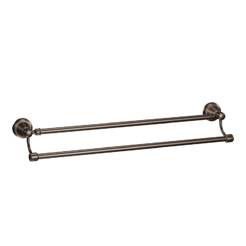 Moen DN3622ORB Bradshaw Double Towel Bar, Oil Rubbed Bronze, 24"