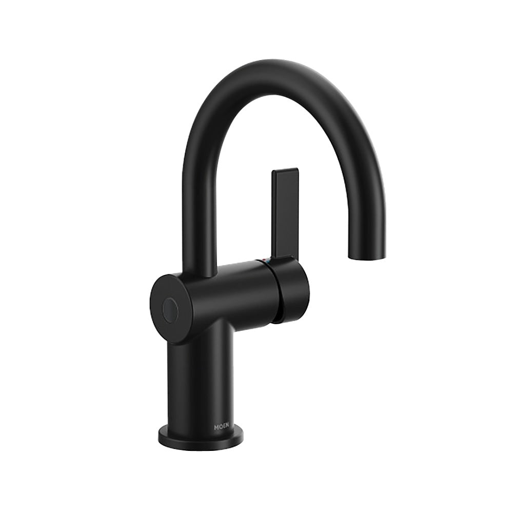 Moen 6221EWBL Cia One-Handle Lavatory Bathroom Faucet, Matte Black