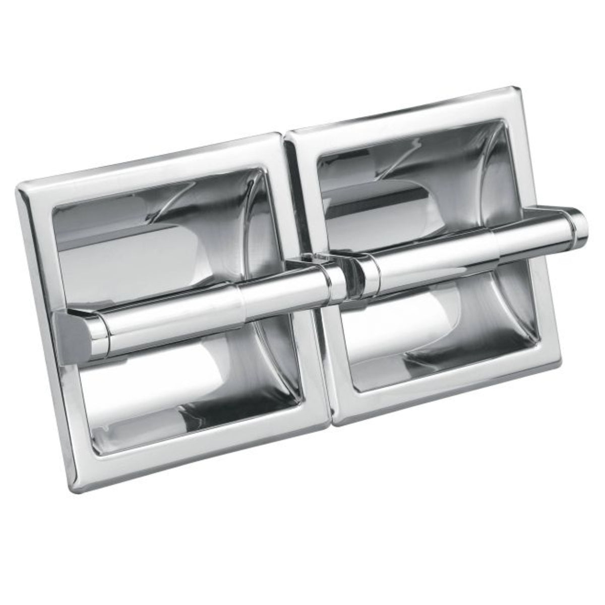 Moen 5577 Hotel / Motel Recessed Double Paper Holder, Bright Chrome