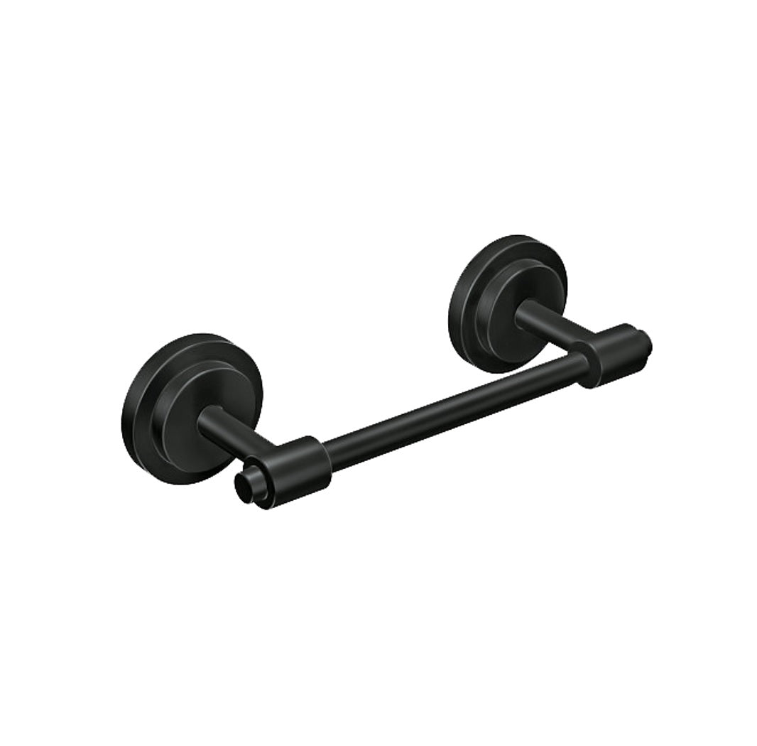 Moen Iso DN0708BL Pivoting Paper Holder, Zinc, Black
