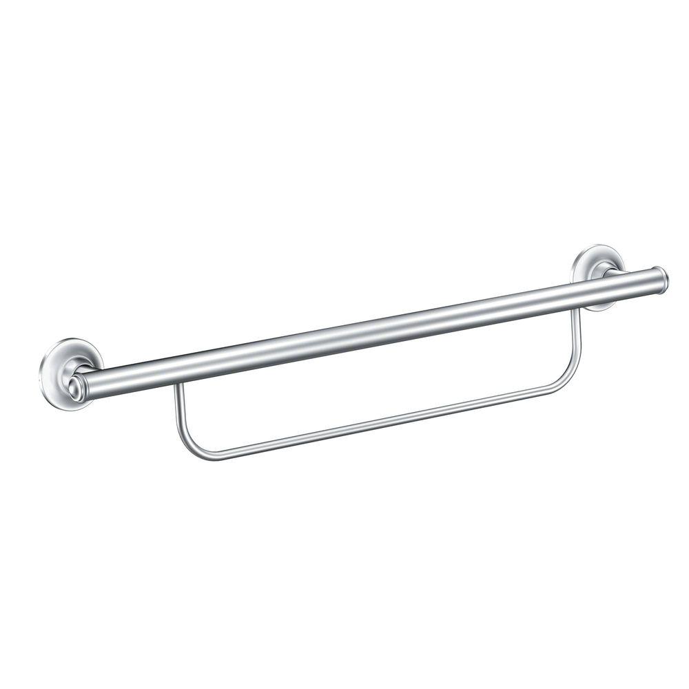 Moen LR2350DCH Grab Bar with Integrated Towel Bar, 24", Bright Chrome