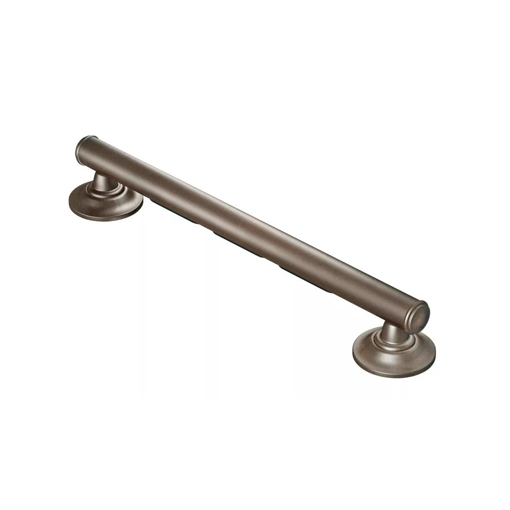 Moen LR8724D1GOWB Elegance Grab Bar with Grip Pad, 24", Old World Bronze