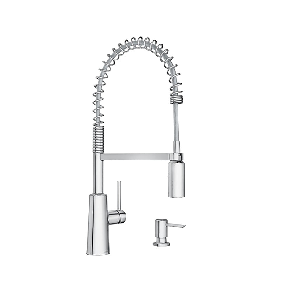 Moen 87897 Nori Pre-Rinse Spring Pulldown Kitchen Faucet, Chrome