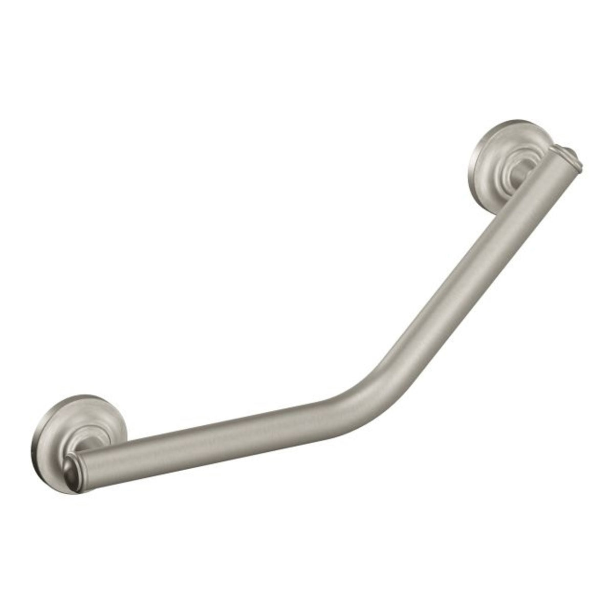 Moen RA8716D1GBN Angled Grab Bar, Brushed Nickel, 16"