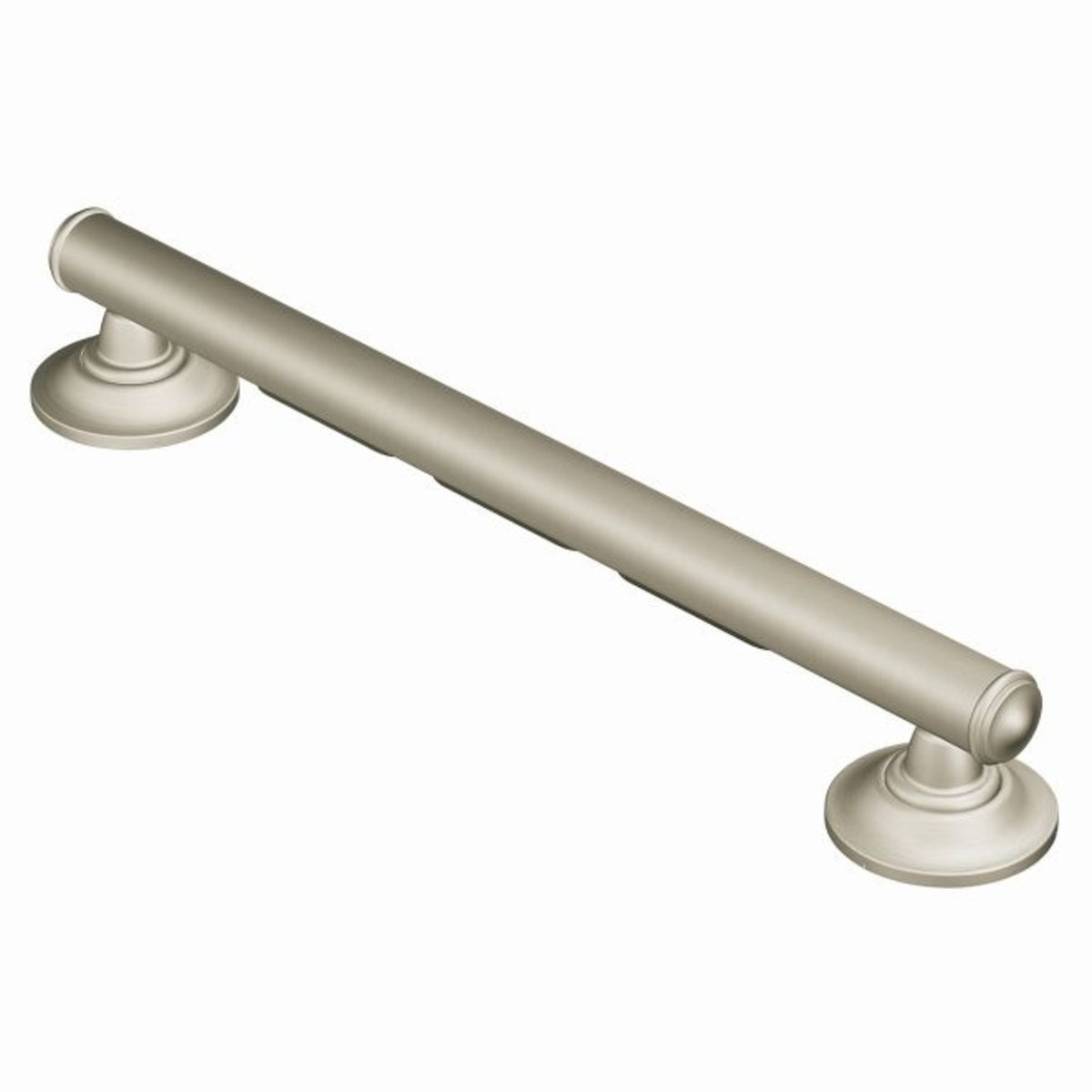Moen R8716D1GBN Elegance Grab Bar With Grip Pad, Brushed Nickel, 16"