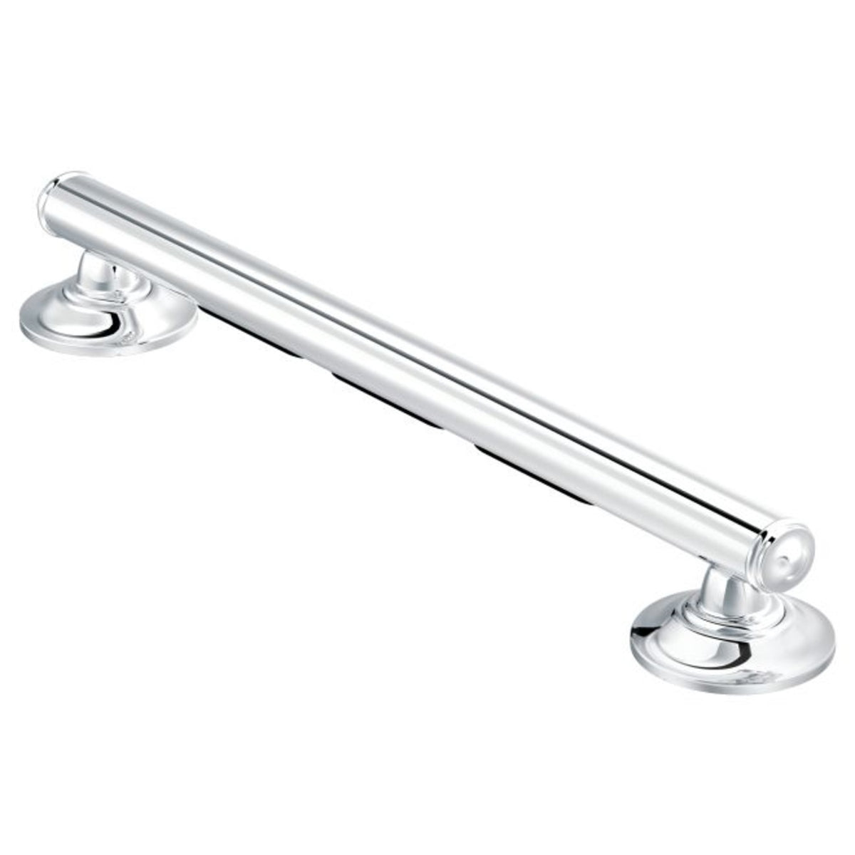 Moen R8716D1GCH Elegance Grab Bar with Grip Pad, Bright Chrome, 16"