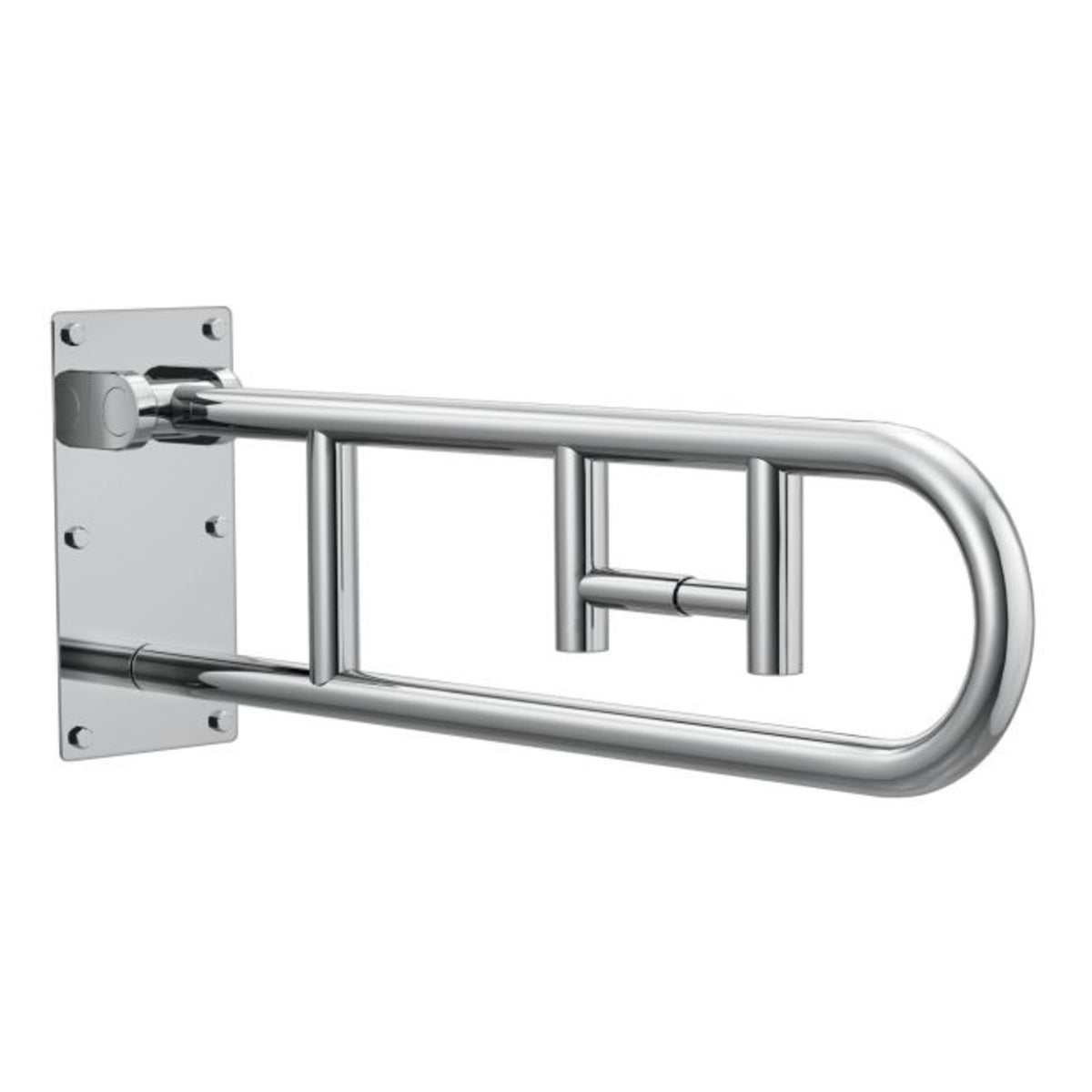 Moen R8962FD Flip Up Grab Bar With Paper Holder, Satin Stainless Steel, 30"