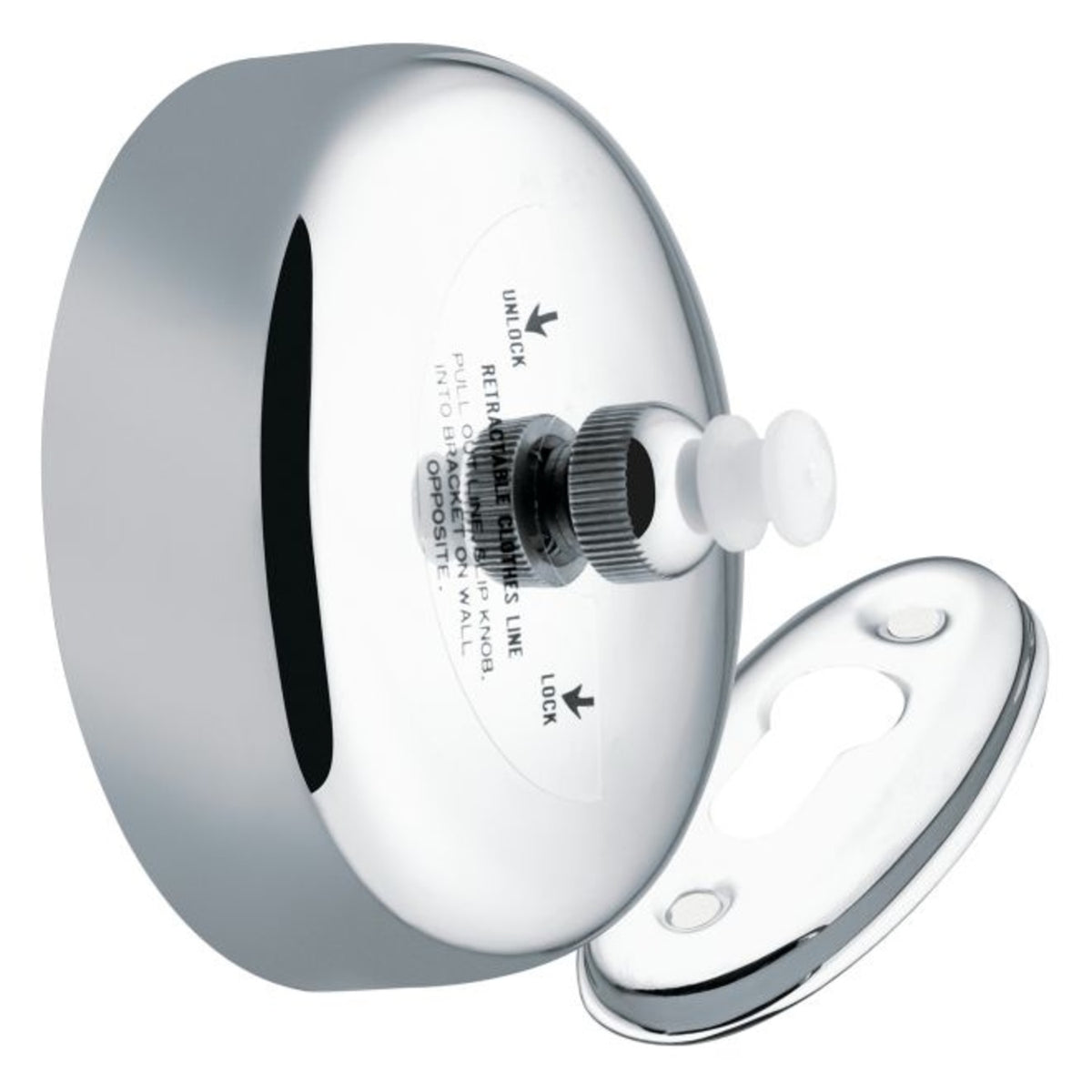 Moen RR5506HD Hotel / Motel Retracting Clothesline, Bright Chrome