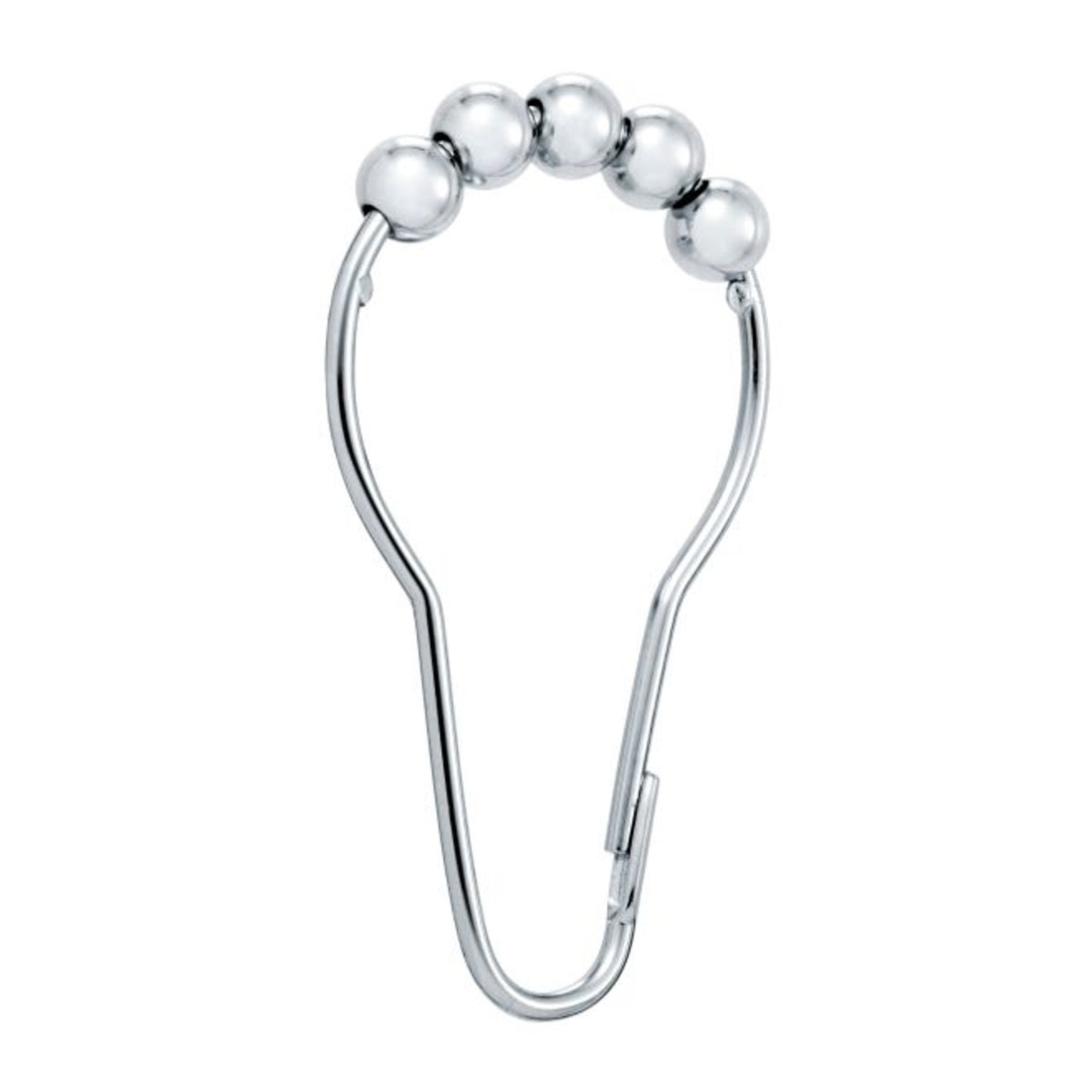 Moen SR2100CH Single Hook Shower Curtain Rings, Bright Chrome