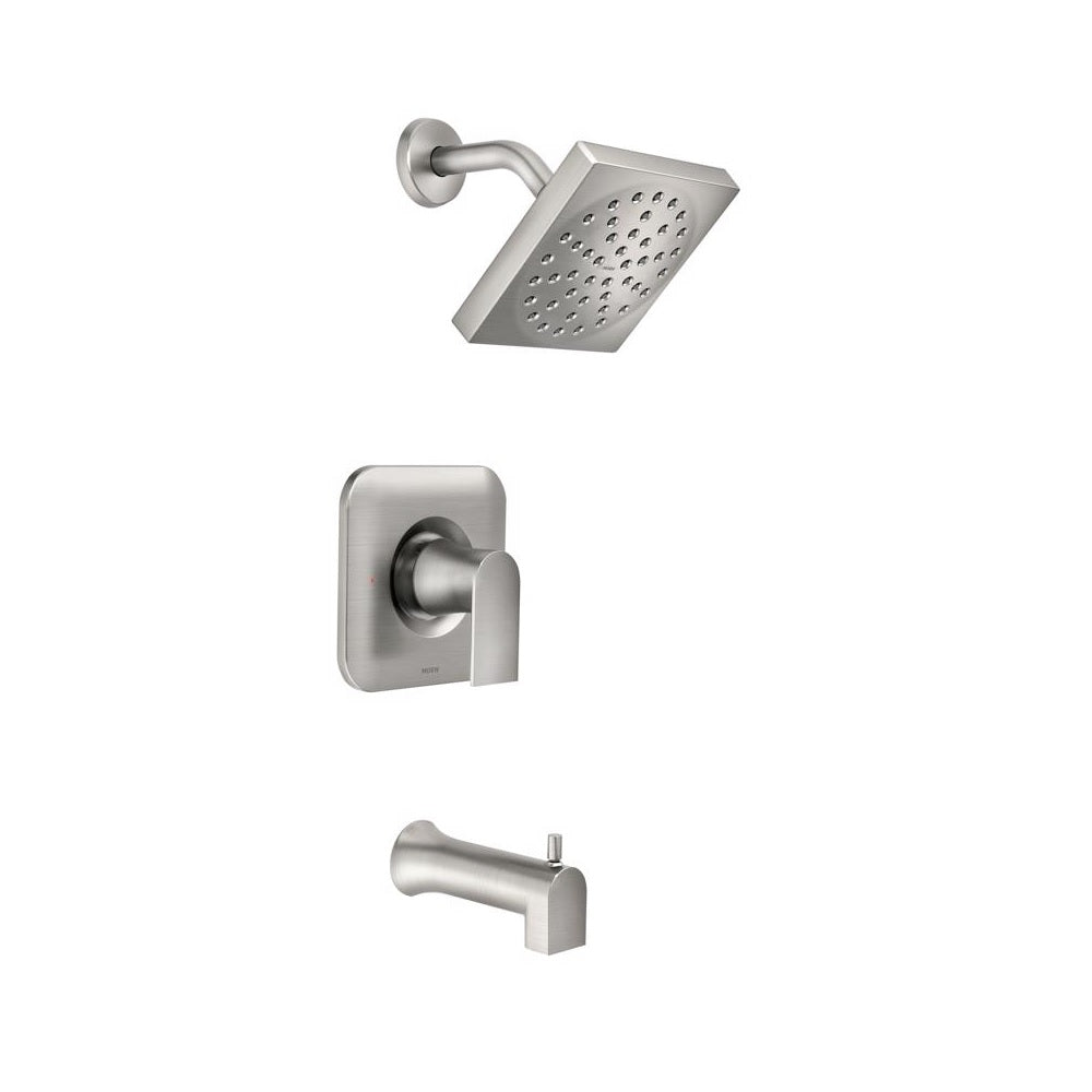 Moen 82760SRN Genta 1-Handle Tub and Shower Faucet, Brushed Nickel