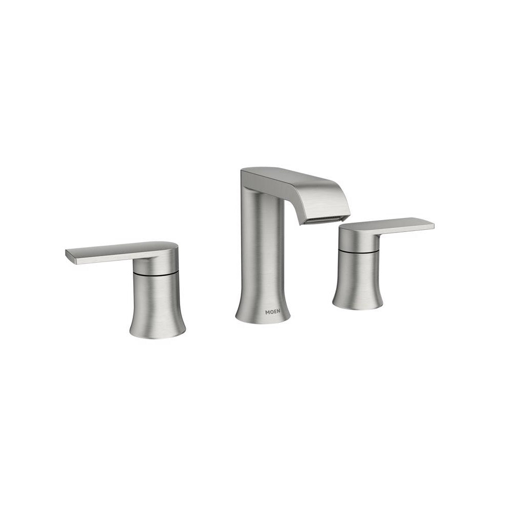 Moen 84763SRN Genta Two-Handle Bathroom Sink Faucet, Brushed Nickel