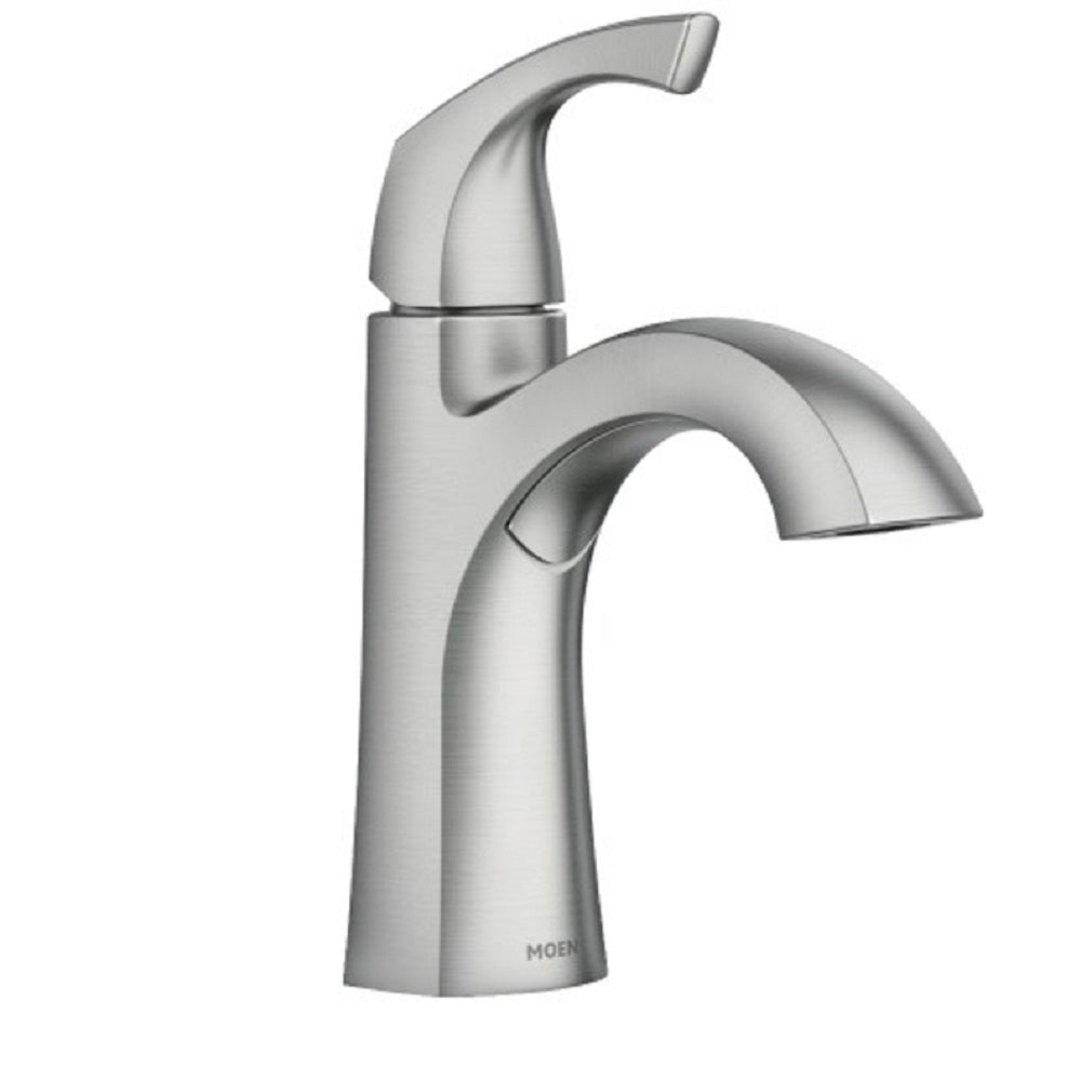 Moen 84505SRN Single Handle Lavatory Faucet, Brushed Nickel