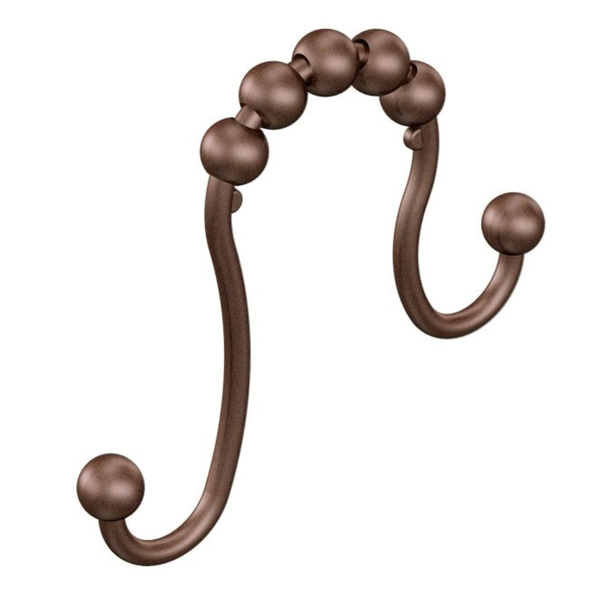 Moen SR2201OWB Double Hook Shower Curtain Rings, Old World Bronze
