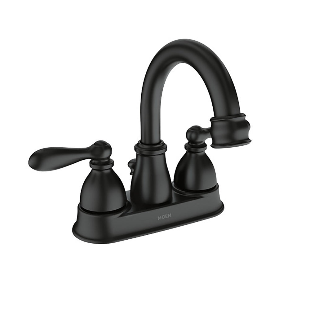 Moen WS84667BL Caldwell Two-Handle Bathroom Faucet, Matte Black