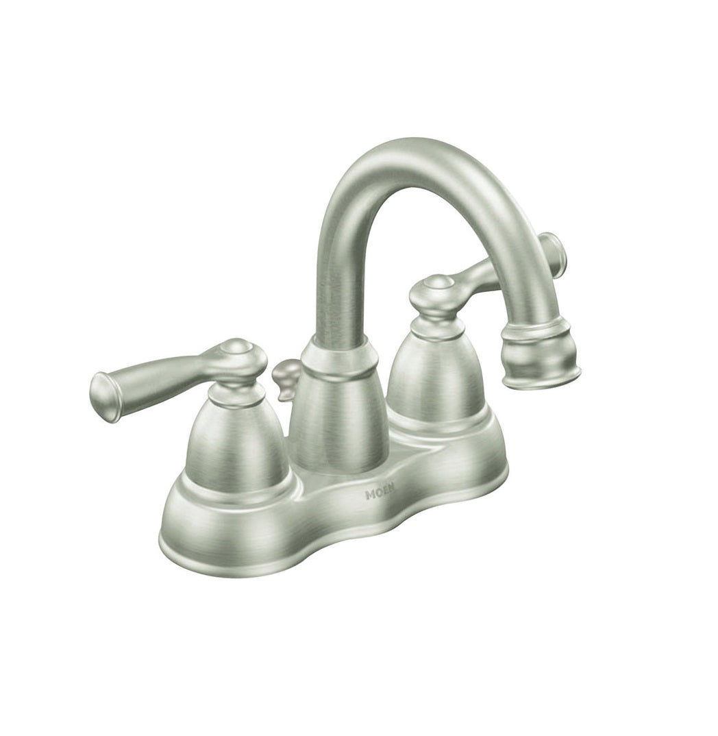 Moen WS84913SRN Banbury Series Bathroom Faucet, Brushed Nickel, 4 inch