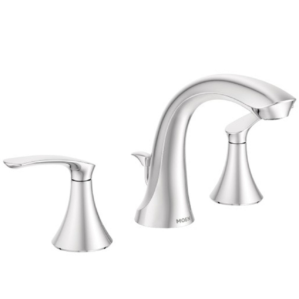 Moen WS84551 Two Handle Lavatory Faucet, Chrome