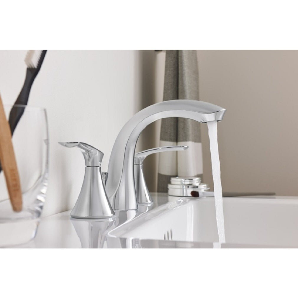 Moen WS84551 Two Handle Lavatory Faucet, Chrome