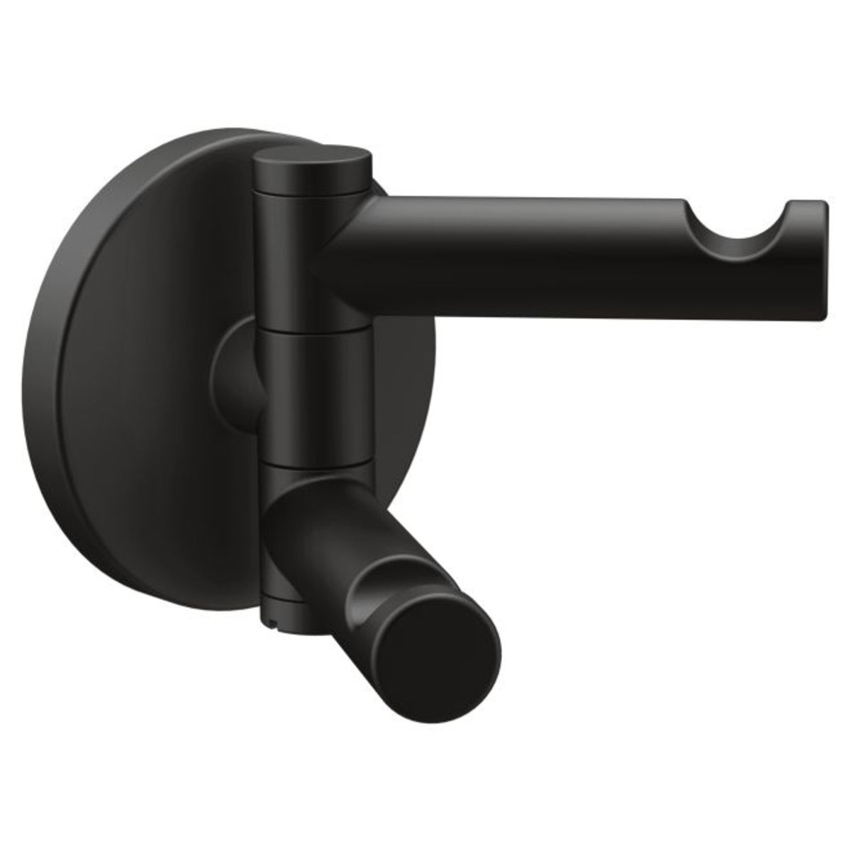 Moen YB0402BL Align Swiveling Double Robe Hook, Black
