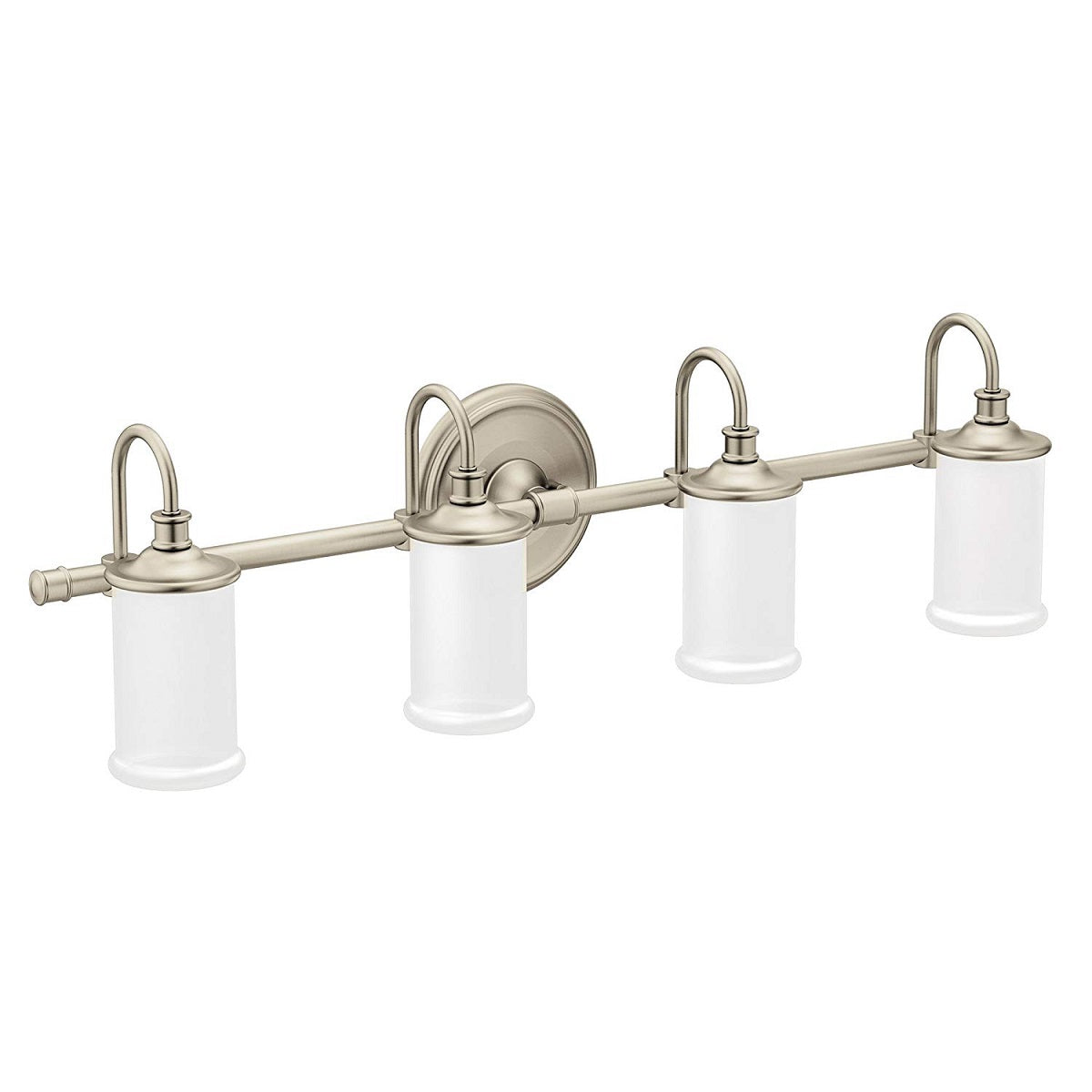 Moen YB6464BN Belfield Quadruple Bathroom Vanity Light, Brushed Nickel