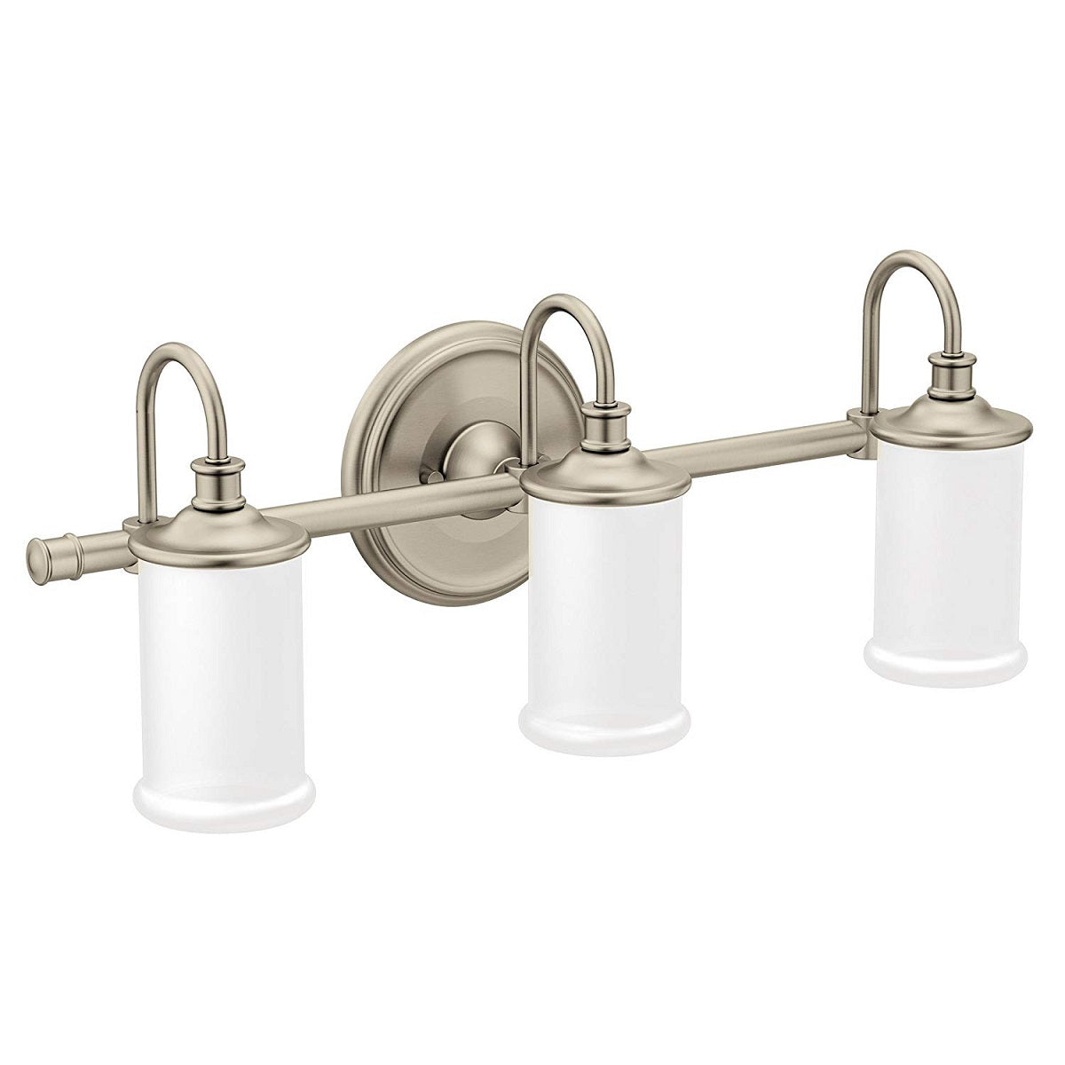 Moen YB6463BN Belfield Triple Bathroom Vanity Light, Brushed Nickel