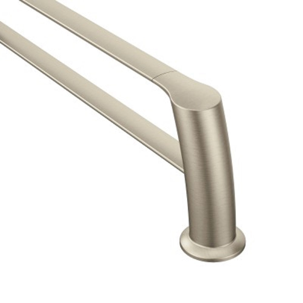 Moen YB2422BN  Double Towel Bar, Brushed Nickel, 22"