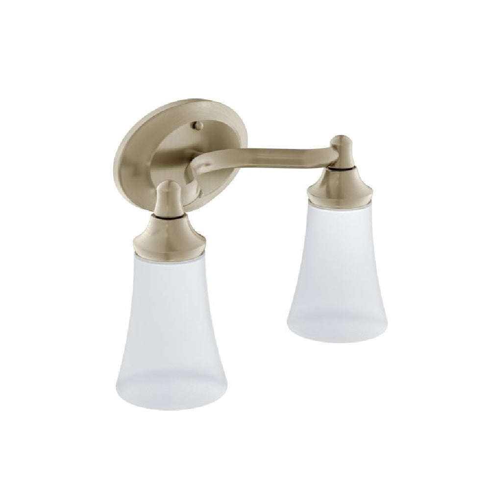 Moen YB2862BN Eva Double Globe Bathroom Vanity Light, Brushed Nickel
