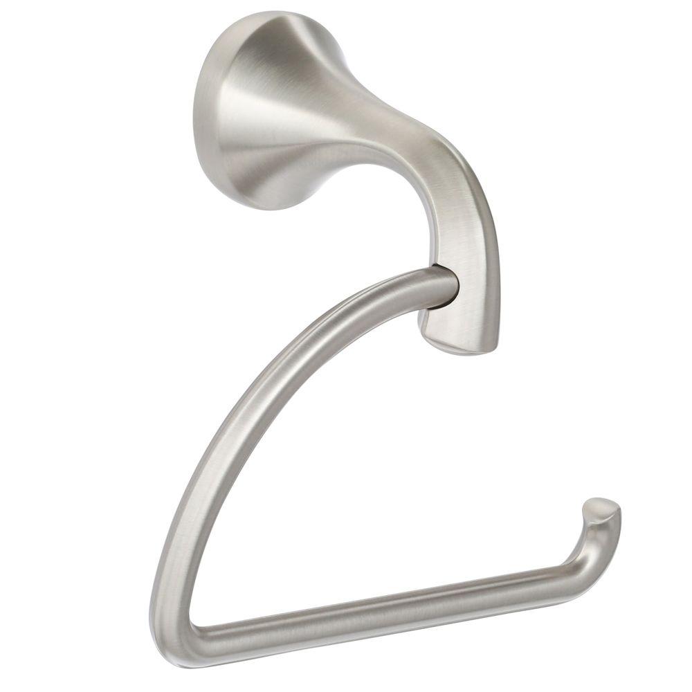 Moen YB2808BN Eva Euro Single Post Toilet Paper Holder, Brushed Nickel